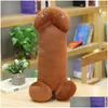 Gevulde pluche dieren Fun Kawaii Long Penis P Toys Pillow y Soft Funny Cushion Simation Home Gift voor vriendin Q0727 Drop Delivery G OTT3Z