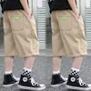 Shorts Summer Boys Cotton Shorts Dagelijkse Casual Blue Sports Shorts High Street Fashion Childrens Cloths Boys Pants Nieuw 2024 D240510