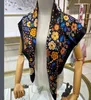 Дизайнерские шелковые шарфные кольца роскошные 100% атласные квадратные шарфы шарфы.