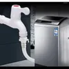 バスルームシンク蛇口ホワイトPPプラスチック洗濯機蛇口クイックオープンシングル冷却4ポイント世帯衛生ウェア