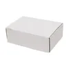 50 cajas de papel corrugadas 6x4x2 "(15.2 * 10 * 5cm) Blanco exterior y amarillo por dentro