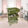Keukenopslag dropship poppenhouse meubels accessoires rollende hulpprogramma karren rek mini scene model