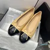 2024 genuine leather slip on ballerina luxury round toe elegant ladies dress shoe