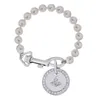 Очарование Westwood Saturn Pearl Round Bracelet Bracelet Женский персонализированный дизайн гвоздь