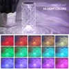 Kristalltischlampe RGB Farbwechseln Nachtleuchte romantische LED Rose Diamond Touchlampen für Wohnzimmer Hauswarming Geschenk