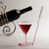 Spersonalizowany kieliszek do wina Kreatywny styl piękny spiralny koktajl długi ogon słomy 240428