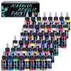 OPHIR Airbrush Acrylic Paint for Nail Art DIY Model Shoes Leather Water Based 48 Colors Choose TA005 240509