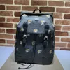 Designer Luxury 696013 Interlocataire décoré G Toile revêtu grand sac en cuir PVC Backpack 7A Top Quality