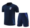 Tyskland 24/25 Italia Tracksuit Soccer Jerseys Uniform 2024 2025 Spanien Englands Camiseta de Futbol Football Shirt Kort ärm Brasilier Sportkläder