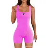 Jumpsuits voor dames rompers Designer One Piece Fitness Suit, Backless, Hip Lifting, Slimming Shorts, Dames Sports Body Training, Aerial Une-Piece Yoga Suit Xzeg