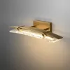 Lampada a parete moderna specchio da bagno in rame luci oro a led sconce illuminazione decorazione camera da letto