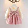 Girl Dresses 9 12 Months 1 2 3 Years Old Casual Spring Summer Kids Girls Dress Floral Clothes Bow Baby Princess Flower