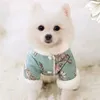 Hondenkleding winter jas kattenkleding Chinees lente festival tang pak puppy kostuum outfit voor kleine honden huisdier