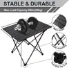 Camp Meubles portables Table de camping pliant extérieur en aluminium Picnic pratique pratique pour transporter une rouille résistante pour le barbecue de la fête du jardin