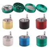 UPS Smoking Hand Crank Tobacco Herb Grinder 4 Layers 63mm Large Zinc Alloy Grinders Cigarette Spice Crusher with Handle Sharpstone Z 5.11