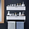 Étagère de salle de bain étagère de douche de shampooing de douche porte-cuisine rack de rangement de rangement de serviette de serviette accessoires de salle de bain 1440934