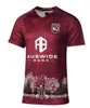 Swim Wear Qld Maroons Indigenous 2023 2024 Rugby Jersey Australie Queensland State of Origin NSW Blues Blue Training Training