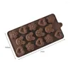 Baking Moulds Chocolate Silicone Mold 15 Types Waffle Fondant Patisserie Candy Bar Letters Mould Cake Mode Decoration Kitchen