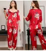 Accueil Vêtements Custom Classic Night Wear femme Lingerie Full Longueur Filles Pyjamas Offre de nuit en soie