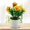 Kwiaty dekoracyjne sztuczny garnek roślinny ekologiczny, niechilający się plastikowy dekoracja Kapok Fałszywe ozdoby kwiatowe doniczkowe