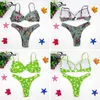 Bikini de maillots de bain féminin 2024 Imprimé floral sexy sous le soutien de soutien