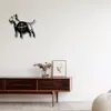 カウヘッドステム付きサイレントクロック動物の家の部屋の装飾レトロデザインオフィスとバー9で壁の時計