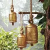 Fourniture de fête Vintage Vache de Noël Bells Mini Metal Small Cowbell Rustic Harmony Brass For Decoration Giant Bronze