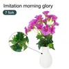 Dekorativa blommor konstgjorda morgon glans vinstockar för bröllopsträdgård hembutik simulering petunia rum dekor blommor