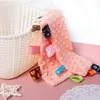 Couvertures Baby Peas Étiquette serviette apaisante Coton doux Born Kids Sleep Toy Couleur Solite Aspirez APPEAS