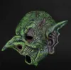 Ny häxmask Green Goblin Cosplay Costume Elf Scary Halloween Carnival Festival Party Props L2205309332643