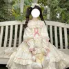 Robes décontractées Coalfell {en stock} Design original conception japonaise sweet lolita robe femme vintage en dentelle de couleur solide op à manches longues princesse