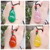 Colliers pendentifs Chalcedony Gourd Red Agate Fu Lu Shou Wholesale Live Broadcast vendra des cadeaux