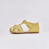 Dave Bella Child Beach Shoes Summer Yellow Girls Sandals Baby Soft Nonslip Princess Rubber Sole DB6993A 240511