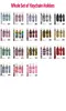 18 Designs 4PCSSet Neoprene Chapstick Wristlet Hand Sanitizer Holder Earbuds Case Keychains Marbles Series Lipgloss Bag Key Ring A2231393