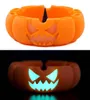 Glow in de donkere pompoen asbak Halloween -container Duurzame asbakken warmte resitant draagbare siliconen doos houder roken accessoire3637715