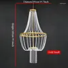 Decorazione per feste Golden Led Crystal Hanging Lampada Casa Soggio