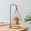 Bougeoirs Golden Metal Novelty Nordic Cougies pour chambre à coucher Restaurant le restaurant Decor Decor Air Plant Stand