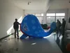 8 m de long (26 pieds) baleine de ballon gonflable coloré avec bande pour décoration de spectacle de ville