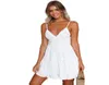 Neue Sommerkleid Frauen sexy Riemchen Spitze weiße Mini Kleider weibliche Damen Beach gegen Nackenparty Sunddress schwarz gelb rosa große Größe 9756763