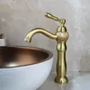 Robinets de lavabo de salle de bain yanksmart en céramique bassin robinet ensemble lavabo lavabo mixeur à poignée froide tape en or brossé