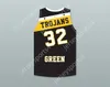 Custom Nay Młodzież/Kids Draymond Green 32 Saginaw High School Trojans Black Basketball Jersey 2 Top Sched S-6xl
