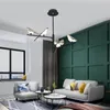 Nordic LED Gold Magpie Bird Plafond Chandelier pour le salon Luminaire suspension suspension lampe à la maison Éclairage mural