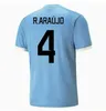 24 25 Équipe de football uruguay Jersey 2024 2025 L Suarez E Équipe nationale Jersey de Cavani N D La Cruz G D Arrascaeta F Verde R Araujo R Bentancur Football Uniforme 4xl