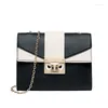 Evening Bags Women's Small Square Bag 2024 Korean Fashion Style Satchel With Contrast Pouch Cute Phone Coin Crossbody