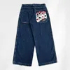 Y2K workowate dżinsy vintage JNCO Wysokiej jakości haftowane dżinsy Hip Hop Streetwear Casual Mężczyźni Kobiety HARAJUKU szeroka noga 240510