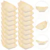 Dinnerware Sets 100 PCS Sushi Boat Plate Paper Tray Snack Bowl Tableware Desserts Containers