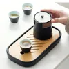 Tee Tabletts Trockenblasenschale Kleine Mini Set Home Japanische minimalistische Balkon rechteckige Wasserspeichertisch