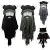 Berets Funny Beard Beanie Horn Hat Ear For Protection Warm-Winter Wool