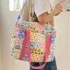 Totes cotone mommy spalla mobile moda modella colorata di vaste borse portatili portatili per latte dolce deposito baby