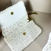 ICERA MAXI Designer torba ręcznie robiona haftowa torba słomka Kobiet luksusowa torebka TOTE Duża pojemność torba na zakupy swobodne plażowe torba na ramię portfel
